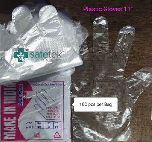 Disposable 11 Inch Plastic Gloves