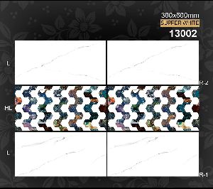 300X600 Super White Premium Wall Tiles