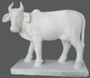 Marble Cow Statue