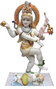 Marble Dancing Shiva Statue