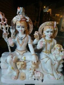 Marble Shiv Parivar Statues