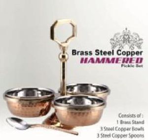 SS Copper Brass Pickle Set