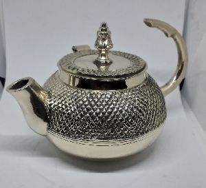 Brass Dotted Teapot