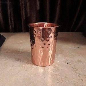 Copper Hammered Glass