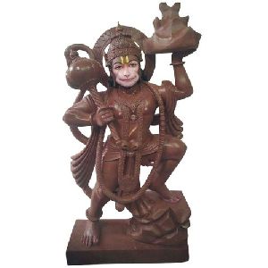 Polished Marble Hanuman Statue