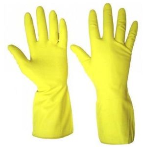 household rubber gloves