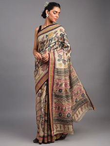 Kalamkari Silk Saree