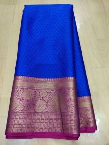 silk linen saree