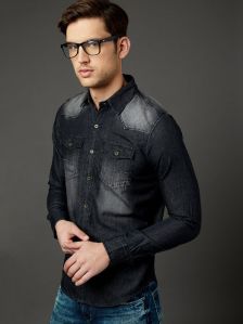 Black Denim Shirt