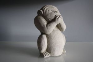 Concrete Monkey Sculpture