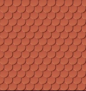 Fish Skin Printed Clay Roofing Tile