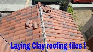 Laying Designer Clay Roofing Tile