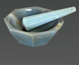 Grey Agate Mortar & Pestle