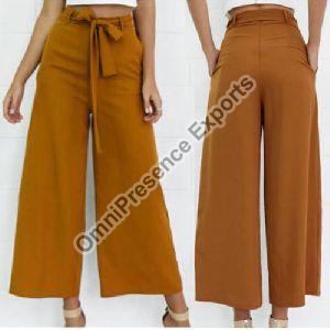 Ladies Brown Palazzo Pant