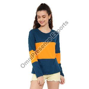 Ladies Full Sleeve Round Neck T-Shirts