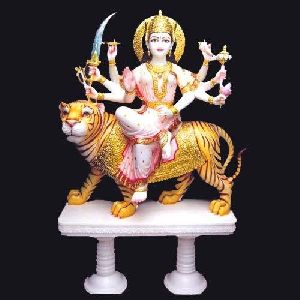 6 Feet Marble Durga Statue