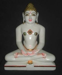 Marble Jain Mahaveer Statue