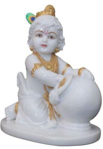 Marble Ladoo gopal statue