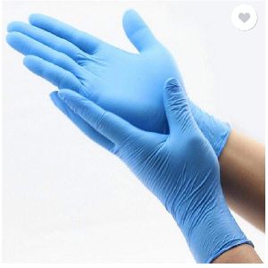 Non-Sterile Poly-Vinyl Blue Examination Gloves