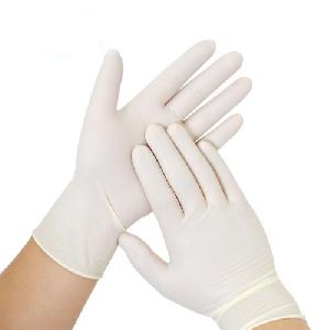 Non-Sterile Poly-Vinyl White Examination Gloves