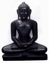 Black Marble Buddha Statue