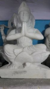 Marble Saraswati Mata Statue