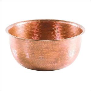 Copper Hammered Bowl