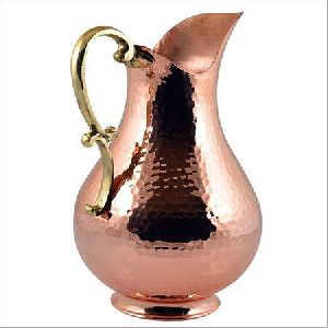 Copper Jug with Brass Handle