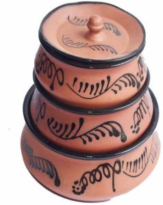 Glazed Clay Handi Set