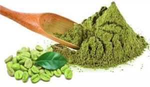 green coffee powder