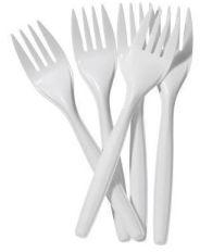 disposable plastic fork