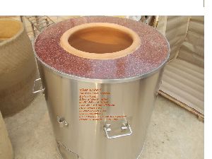 stone top ss round tandoor