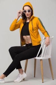 Ladies Black & Yellow Tracksuit