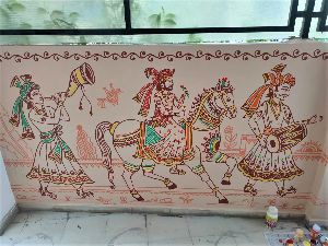 Marriage Wall Painting (Bhit Chitra)