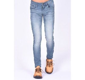 Mens Faded Denim Jeans