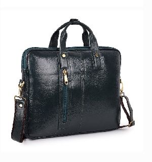 NDM Green Leather Laptop Bags