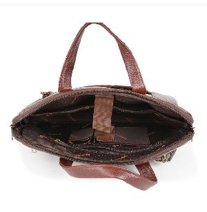 NDM Brown Leather Laptop Bags