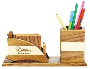 Wooden Pen Stand