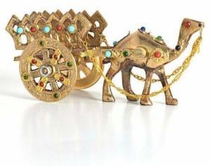 Brass Camel Cart