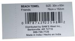 Printed Barcode Label