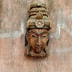 Heritage India Wooden face Mask Wall Hanging FMW-007