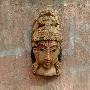 Heritage India Wooden face Mask Wall Hanging FMW -008