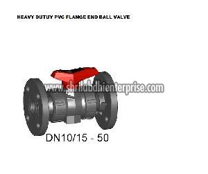 Heavy Duty PVC Flange End Ball Valve