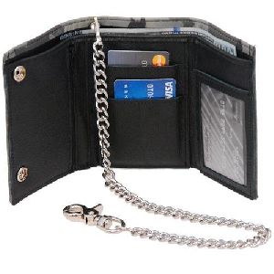 Leather Chain Wallet