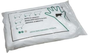 Green Cross Disposable A I Gloves Veterinary HDPE