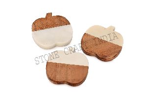 Black Marble Coasters Set of 4