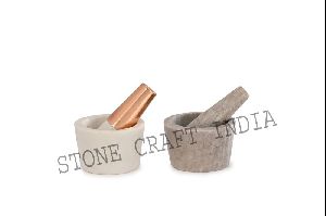 Marble Mortar and Pestle