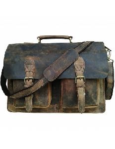 Leather Buffalo Messenger Bag