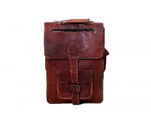 Leather School Laptop Bag