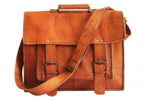 Mens Handmade Leather Laptop Bag